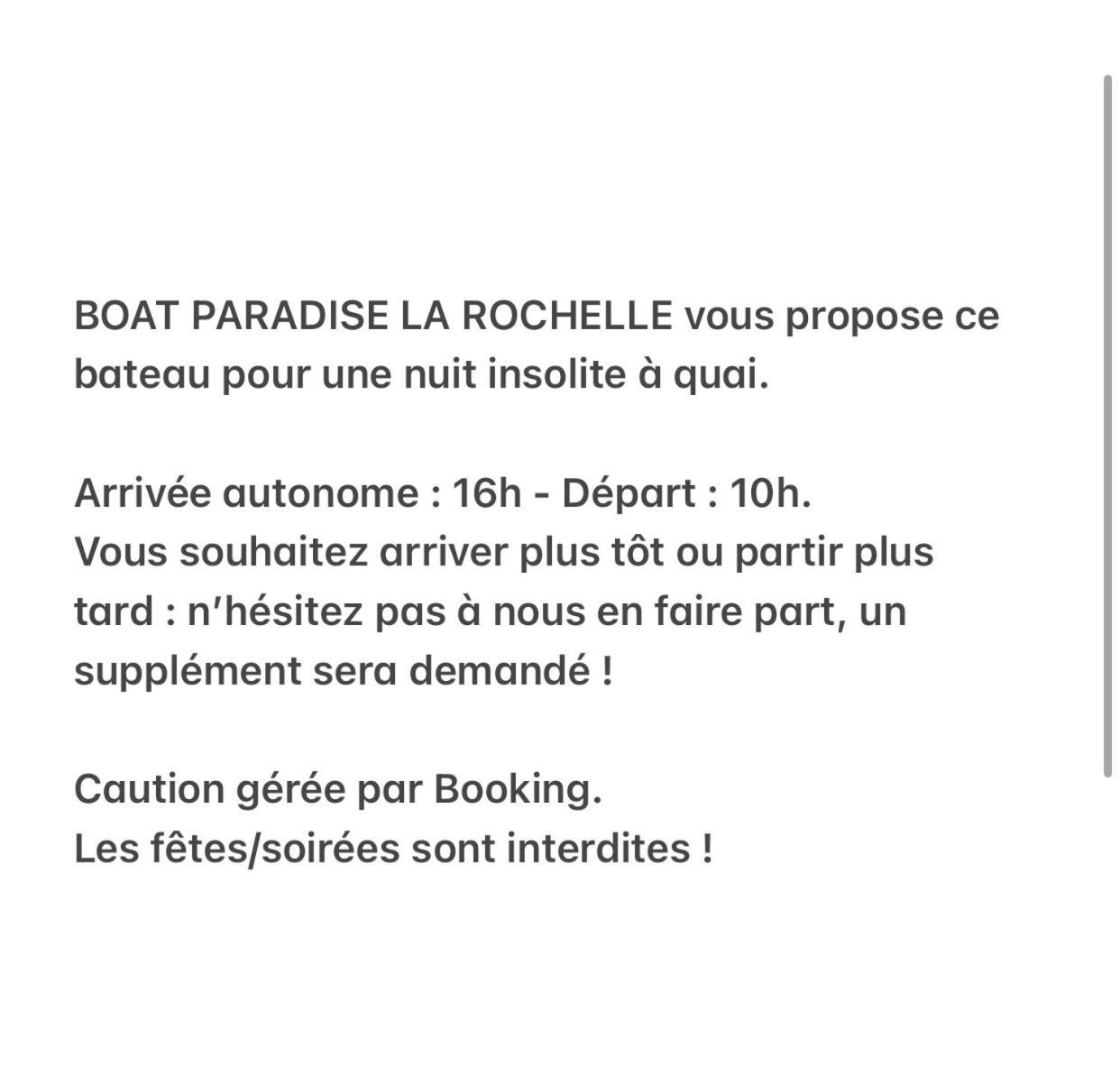 Une Nuit Insolite Sur Un Bateau Linge Et Menage Inclus - Boat Paradise La Rochelle La Rochelle  Eksteriør billede